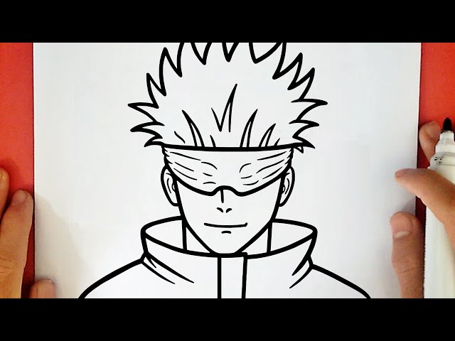 COMO DESENHAR O GOJO SATORU