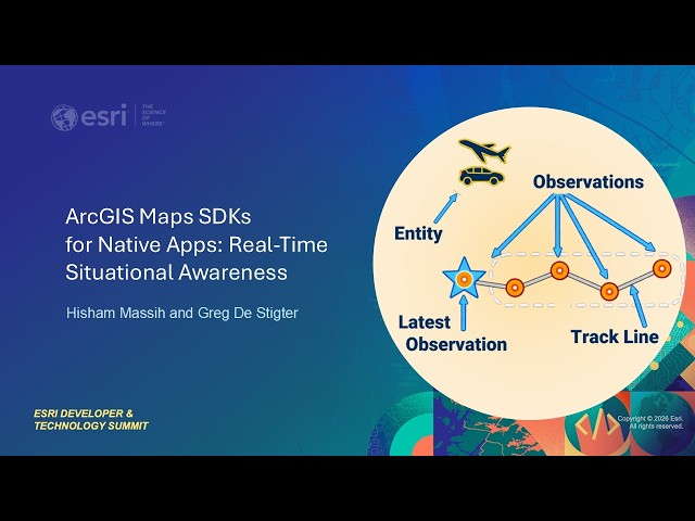 ArcGIS Maps SDKs for Native Apps: Real-Time Situational Awareness | #EsriDevTech2026