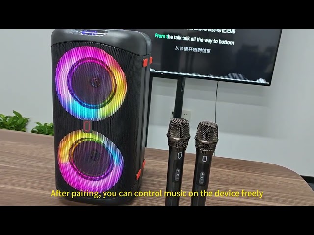 SHOW YOU THE TV/AUX/TWS FUNCTIONS OF T27 PORTABLE SPEAKER.