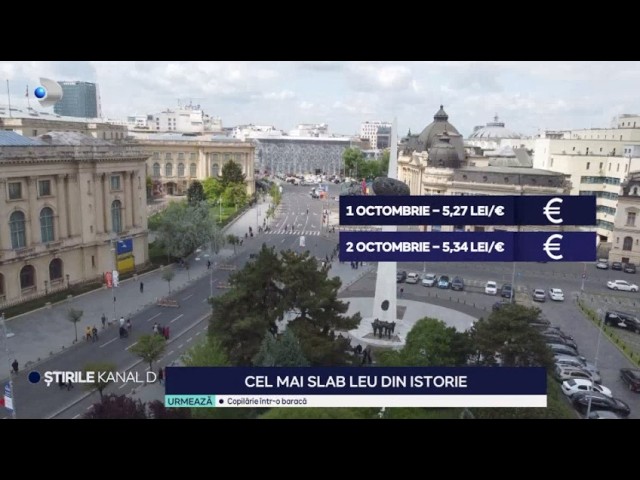 Stirile Kanal D - Cel mai slab leu din istorie! | Editie de seara