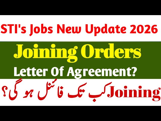 STI Joining Orders Update 2026 | STI New Jobs Joining Hiring | STI Jobs Final Selection