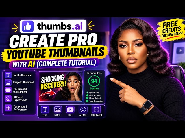 Create Professional YouTube Thumbnails with Thumbs.ai | Complete Tutorial #thumbsai #aithumbnail