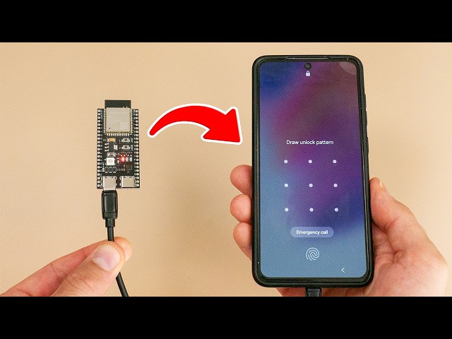 Hack or Magic? 😱 How an ESP32 Actually Unlocks a Locked Phone Through USB