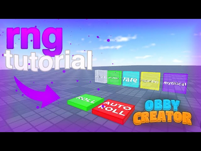 How to make an RNG GAME in Obby Creator!