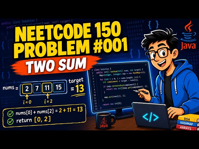 Two Sum - NeetCode 150 #1 | Java Solution Explained (HashMap O(n))