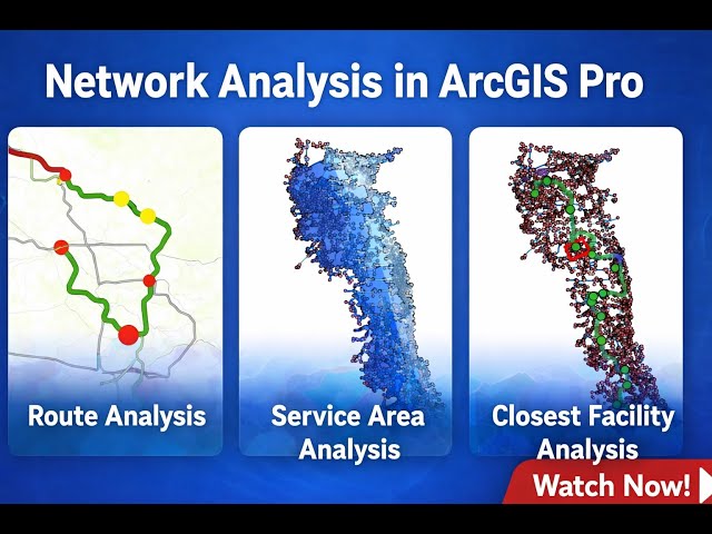 ArcGIS Pro Network Analysis | Route, Service Area & Closest Facility Analysis in Bangla