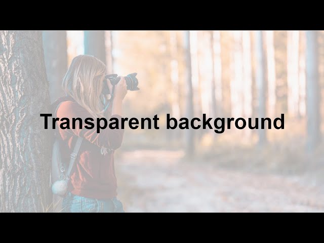 Transparent Background HTML CSS | CSS Opacity