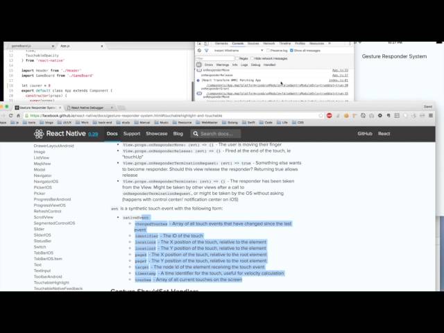 Day 028 Gesture Responder System in React Native