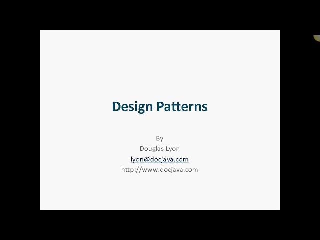 IACTIntroduction to Design Patterns and the Strategy Patternhttp://www.inventus.org