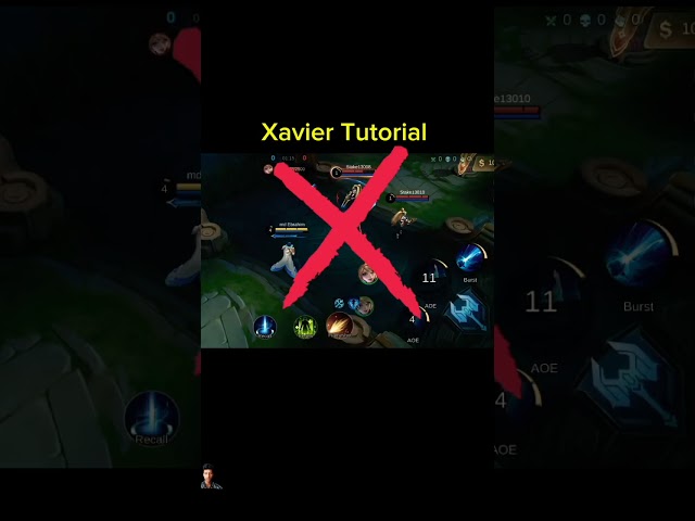Xavier Skill combo tutorial mobile legends #shorts #tutorial #ml2b