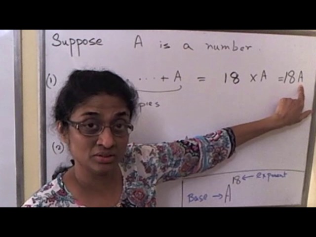 Introduction to exponential notation