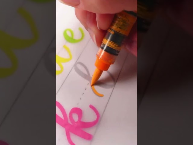 How I practice my lettering with Ohuhu #lettering #tutorial #calligraphy