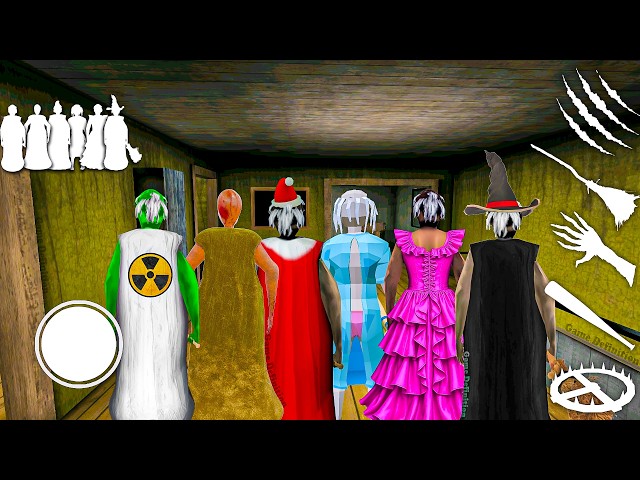 Playing as Granny Remake , Barbie Granny , Mad Granny , Zombie Granny , Christmas granny in Granny 2