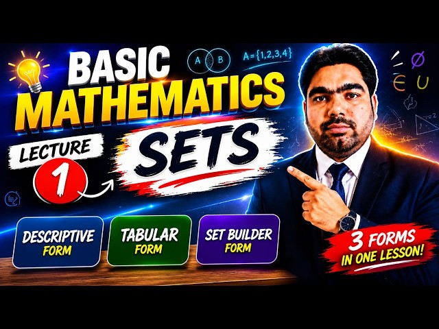 Lecture 01 Sets Express the set in 3 types Basic Mathematics