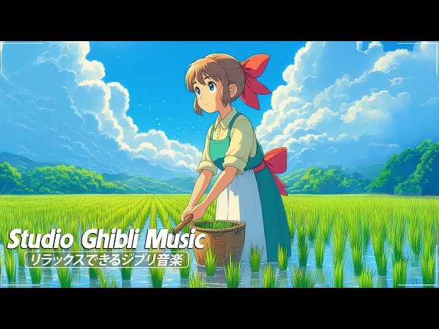 [Ghibli Music Collection 2024] 🌈 Best Ghibli Piano Collection 🍉 BGM for work/relax/study