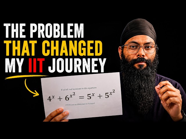 JEE Problem Gym Q6 | The Problem that changed my IIT Journey