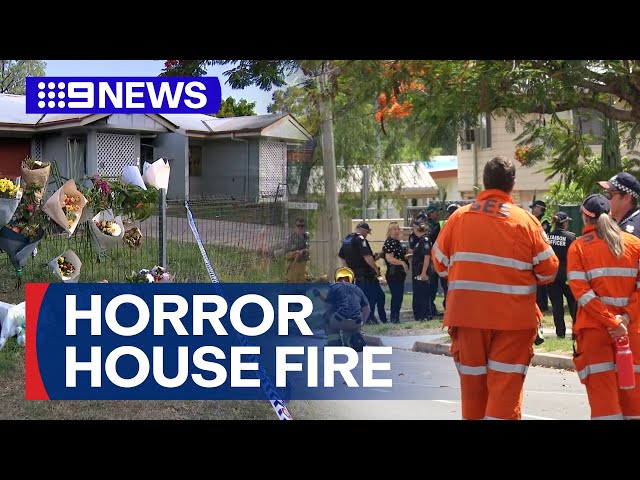 Three children among four killed in Queensland house fire | 9 News Australia