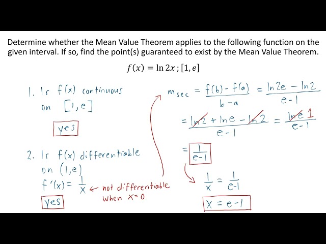 Mean Value Theorem