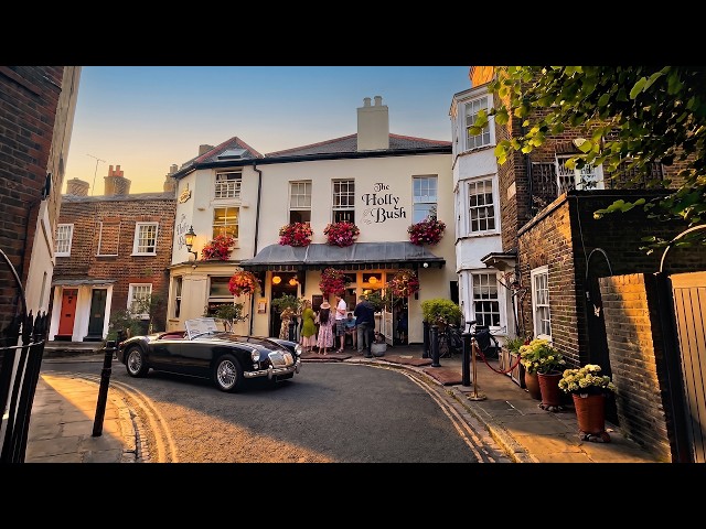 London Walk through Hampstead Village at Sunset | Home to the Rich & Famous! [4K HDR]
