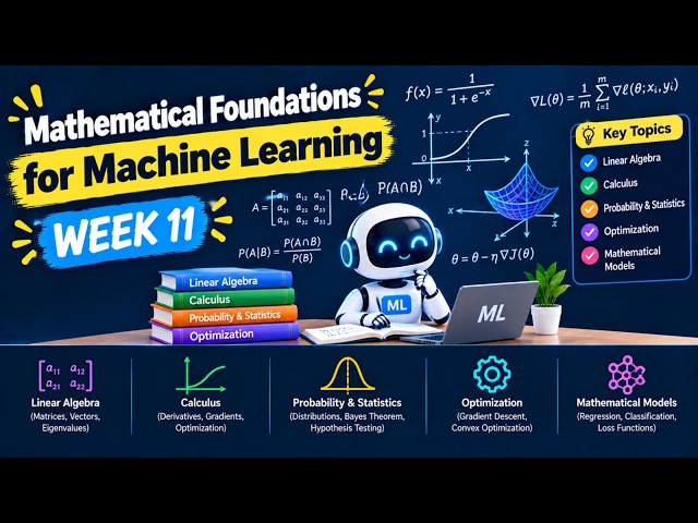 Mathematical Foundations for Machine Learning Week 11 Assignment Answers 2026 | NPTEL July 2026