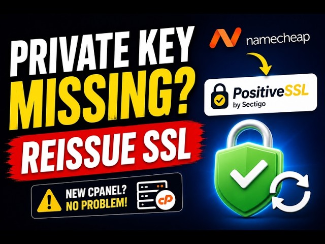 Missing Your SSL Private Key? Reissue Your Namecheap Possitive SSL The Right Way