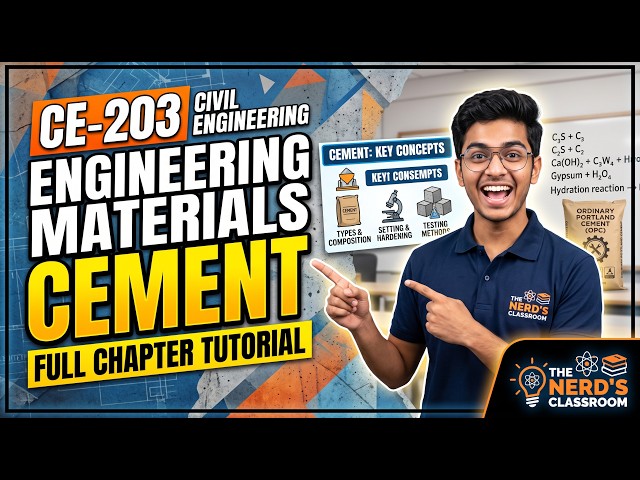 CE-203 Engineering Materials Cement (Civil Engineering)