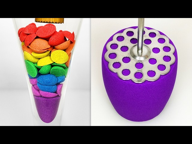 Very Satisfying and Relaxing Compilation 369 Kinetic Sand ASMR
