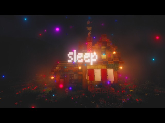 sleep comes easier in the rain... (Minecraft Music With Rain & Ambience) [4K 60FPS]