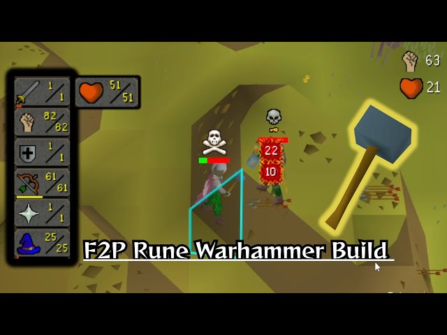 Smashing PKers with the Rune Warhammer (F2P OSRS)
