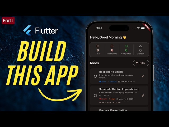Build Your First Todo App with Flutter - Full Series