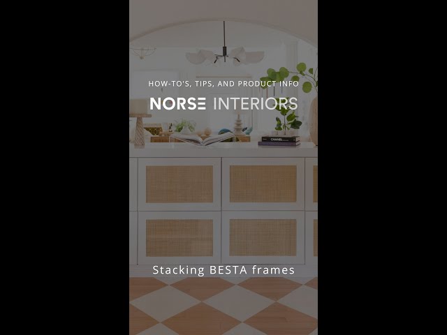 How to stack Besta frames from IKEA - Norse Interiors