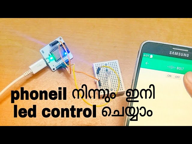 How to Control led with your phone- Bolt IOT
