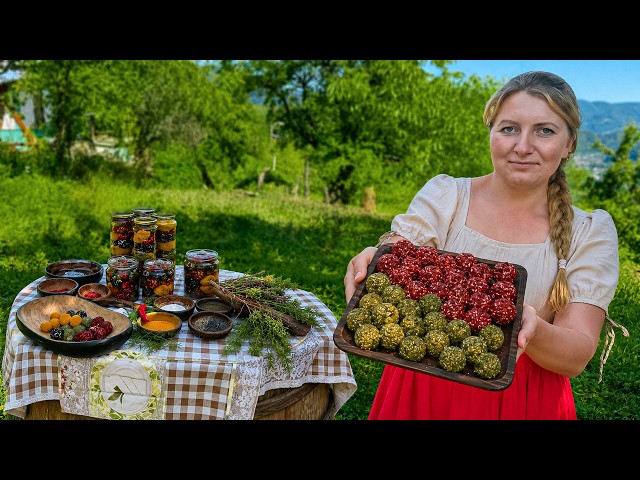 Peaceful Village Day: Making Spiced Cottage Cheese & Fresh Oven Bread