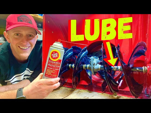 HOW TO LUBRICATE CRAFTSMAN MTD CUB CADET SNOWBLOWER AUGERS (Seize Happens)