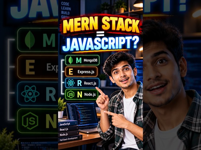 MERN Stack Explained: Why JavaScript Makes Full Stack Easy 🚀 #shorts #telugu #fullstack #mernstack