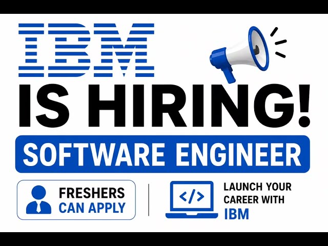 IBM Recruitment 2026 🔥 Software Engineer Role | Freshers & Graduates Eligible #softwareengineer