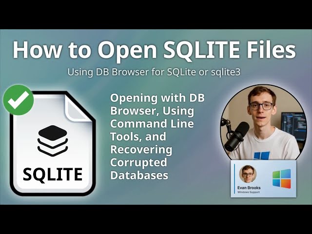 How to Open SQLITE Files (DB Browser for SQLite or sqlite3)