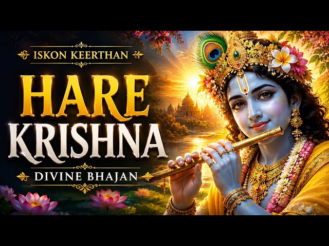 Hare Krishna Hare Krishna | Peaceful Krishna Bhajan | Divine Devotional Chant