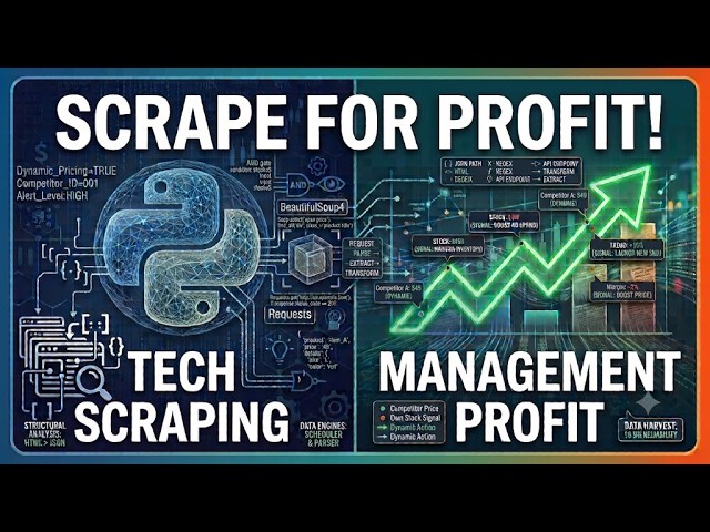 HOW TO MAKE A RETAIL  BUSINESS GROW in REAL  by  Building a  Web Scraper in 3  Steps using Python