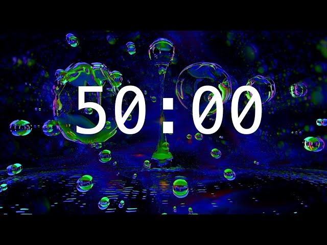 50 Minute Timer | Calming Music | Abstract Spheres 2025