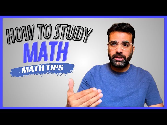 Do This If Your Maths is Weak | How to Study Maths Effectively