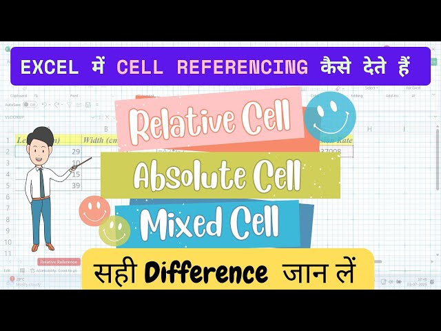 Cell Reference in Excel|Relative, Absolute or Mixed Reference|Difference जान लें। AnkitLearningTech
