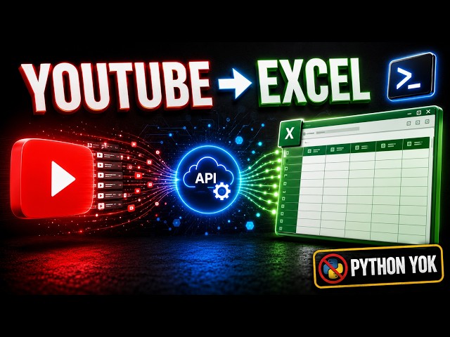 Export All Public Videos from a YouTube Channel to Excel  (API v3)