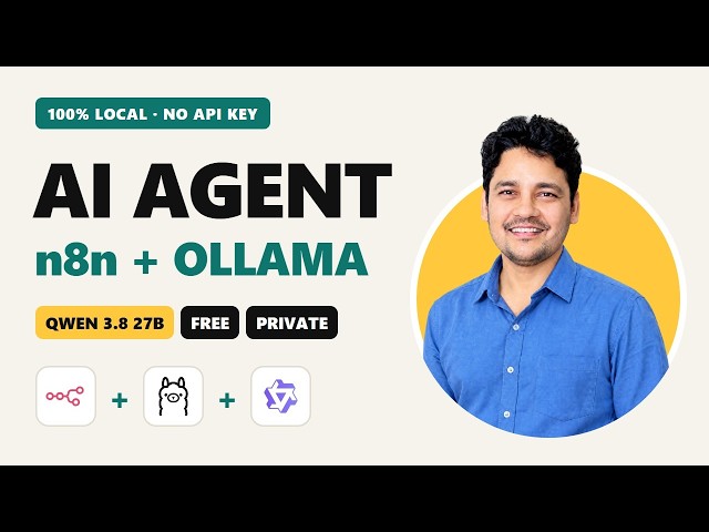 n8n + Ollama: Build a Local AI Agent with Qwen 3.8 27B (Free, Private)