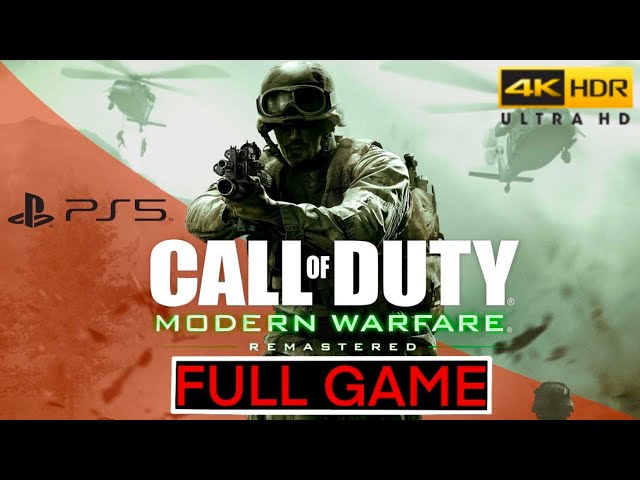 CALL OF DUTY 4 MODERN WARFARE REMASTERED PS5 Gameplay ESPAÑOL Parte 1 Campaña NO COMENTADO 4K 60FPS