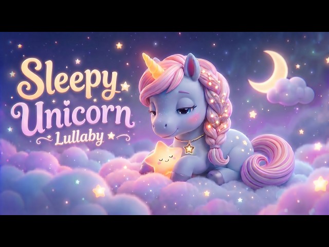 Magical Sleepy Unicorn Lullaby 🦄🌙 | Calming Bedtime Song for Kids, Babies & Toddlers