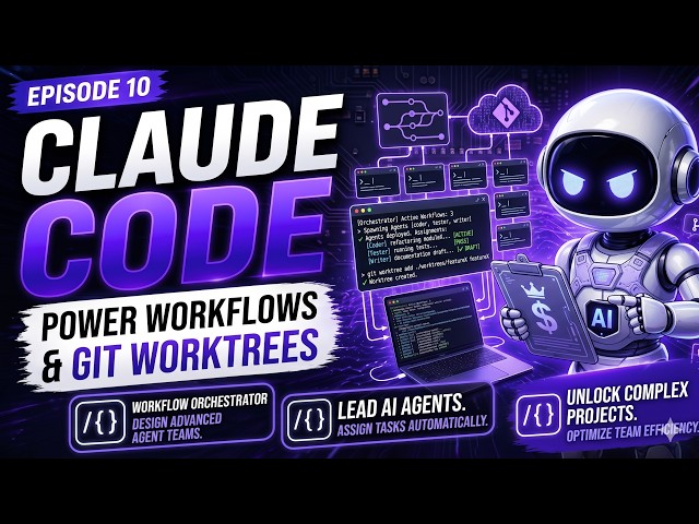 Claude Code Tutorial Ep. 10: Power Workflows & End-to-End Automation