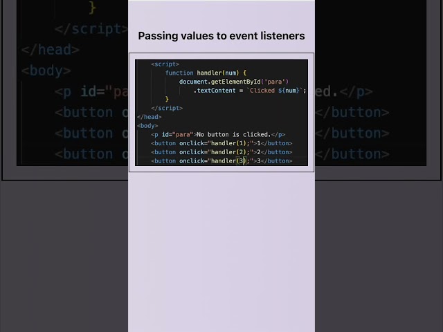 JavaScript passing values to event handlers  #coding #javascript