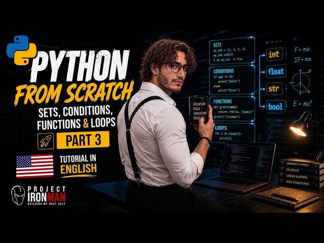 🟤 [EN] Python Sets, For Loops & Functions from Zero