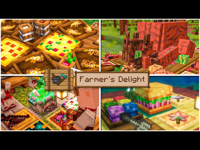 ⭐TOP 10 BEST FOOD MODS⭐ - Farmer's Delight Addons
